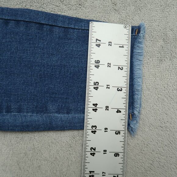 Wax Jeans Junior's Size 7/28 Blue High-Rise Skinny Denim 27" Inseam Distressed - Picture 6 of 16